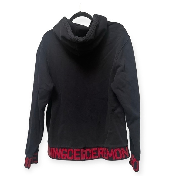Opening Ceremony Black and Red Elastic Logo Trim Hoodie Size Large Unisex - Picture 2 of 9